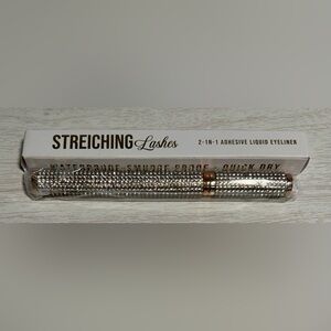 Streiching Lashes 2-in-1 Adhesive Liquid Eyeliner Black, NIB